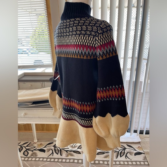 Anthropologie Bubble-Sleeve Turtleneck Sweater - Picture 2 of 10